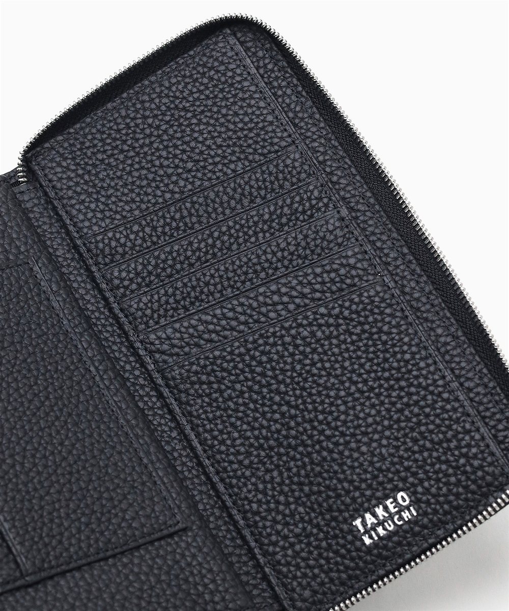 タケオキクチ ビル ラウンドファスナー長財布 カード段10