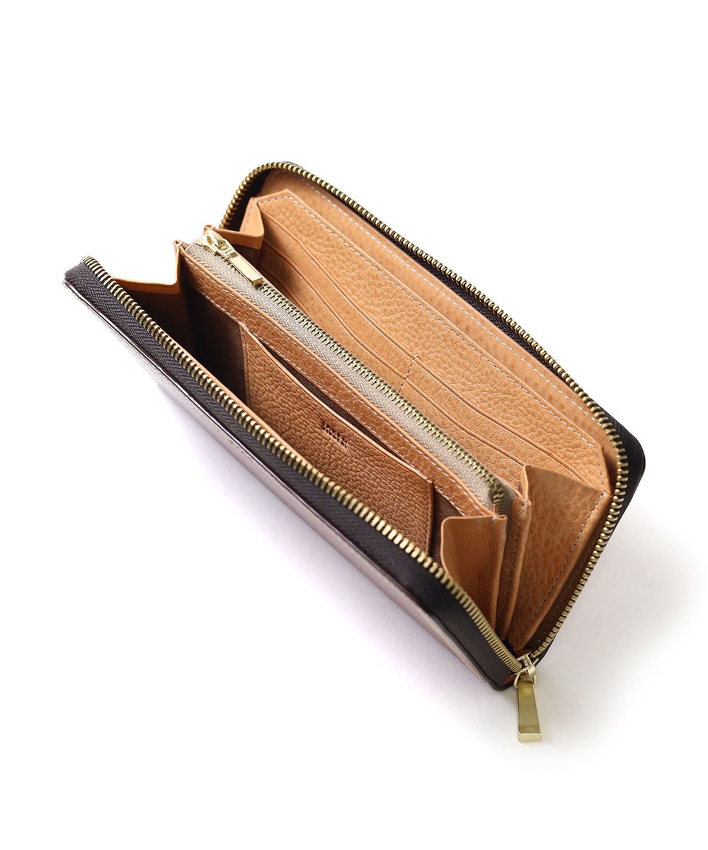 タケオキクチ ターナリー ラウンドファスナー長財布 カード段13