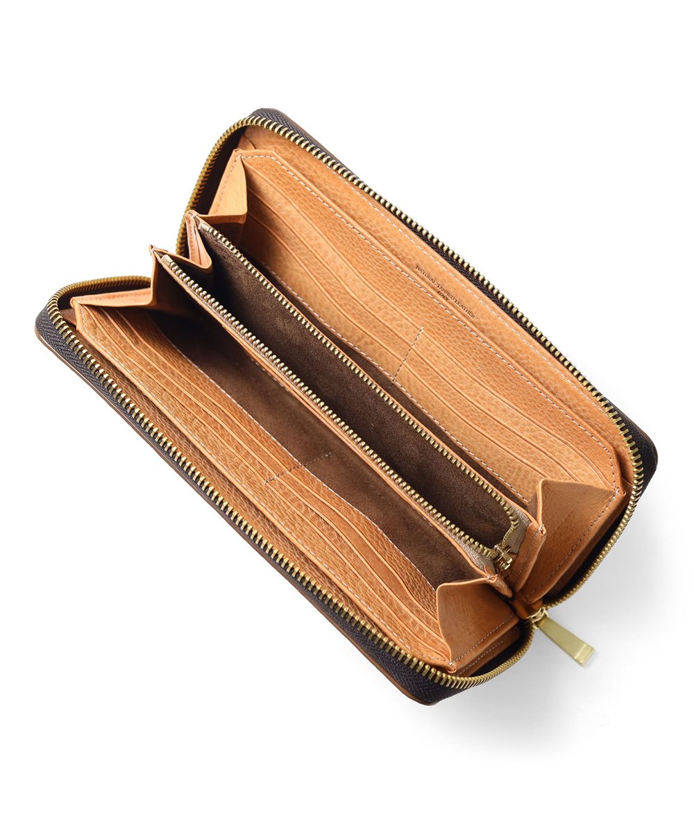 タケオキクチ ターナリー ラウンドファスナー長財布 カード段13