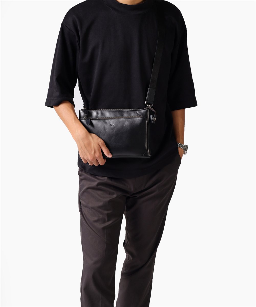 タケオキクチ セレーノ クラッチバッグ兼用 ミニレザーショルダーバッグ