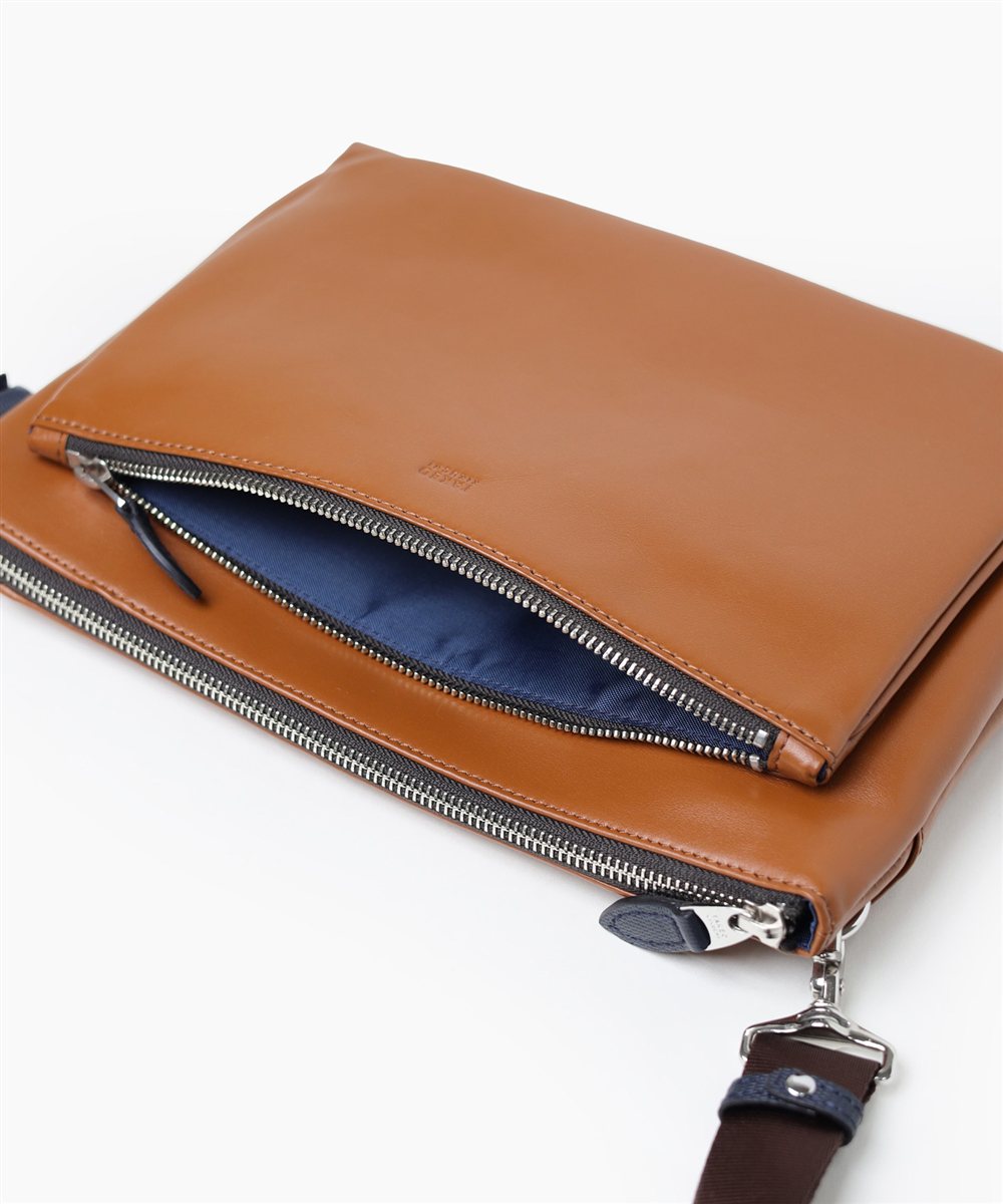 タケオキクチ セレーノ クラッチバッグ兼用 レザーショルダーバッグ B5