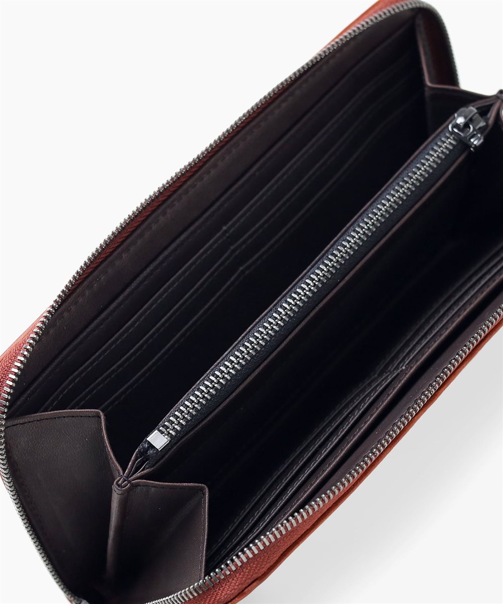 タケオキクチ ヘリテージ ラウンドファスナー長財布 カード段12