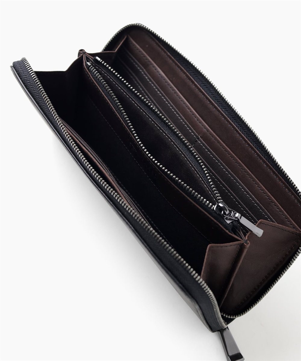 タケオキクチ ヘリテージ ラウンドファスナー長財布 カード段12