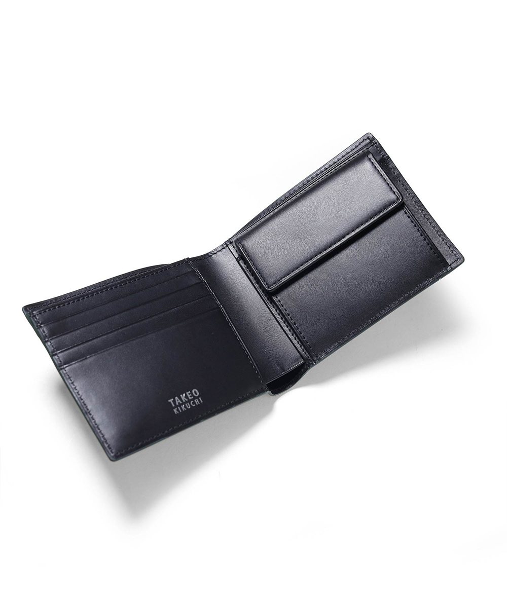 タケオキクチ タロン 二つ折り財布 カード段4