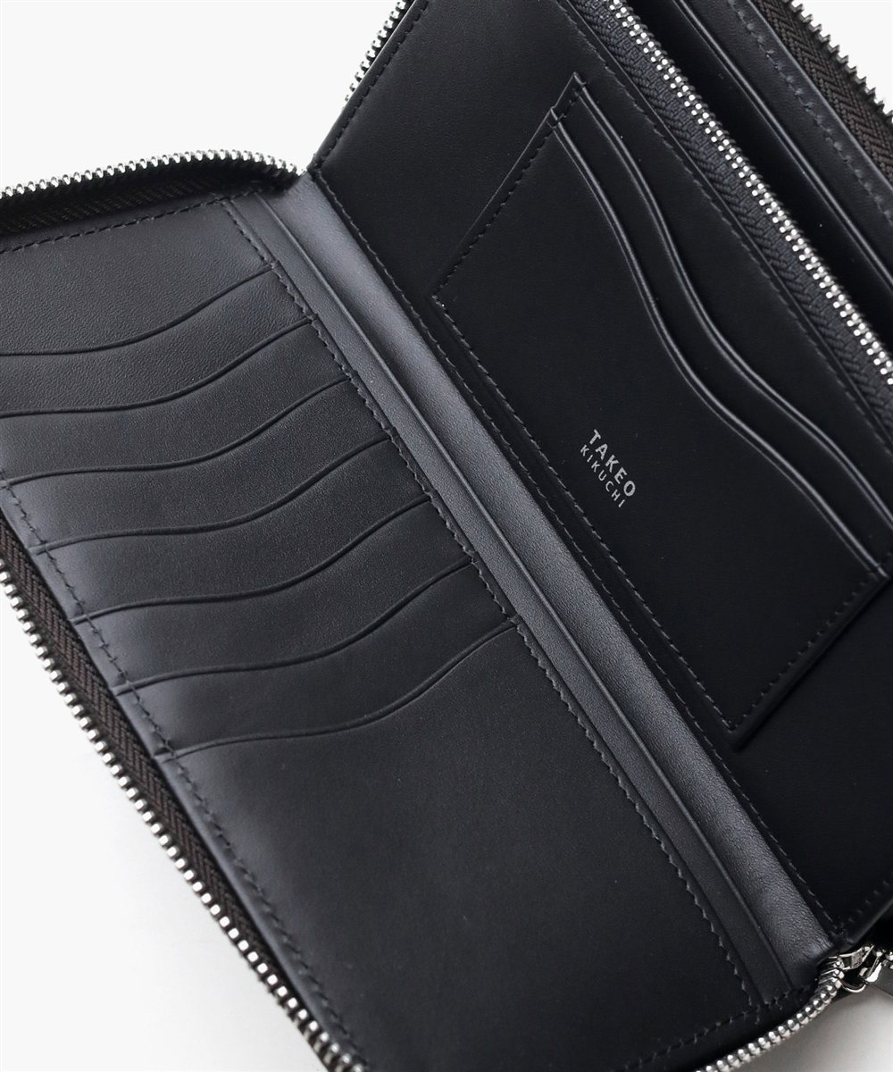タケオキクチ コルティ ラウンドファスナー長財布 カード段9