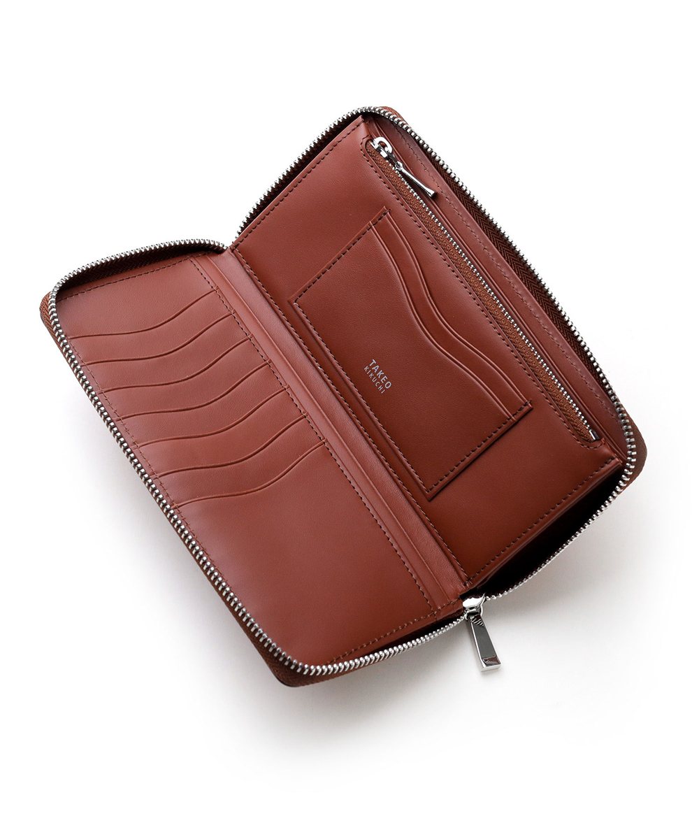 タケオキクチ コルティ ラウンドファスナー長財布 カード段9