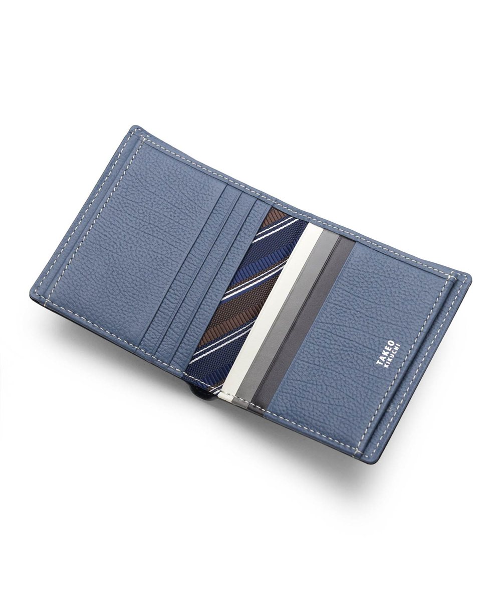 タケオキクチ クォーター 二つ折り財布 純札 カード段8