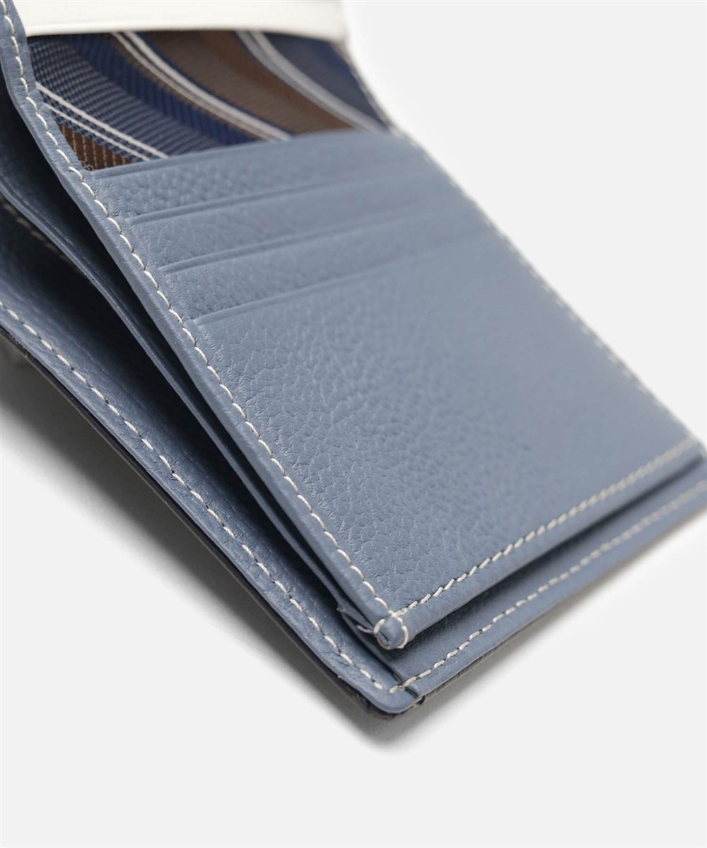 タケオキクチ クォーター 二つ折り財布 純札 カード段8