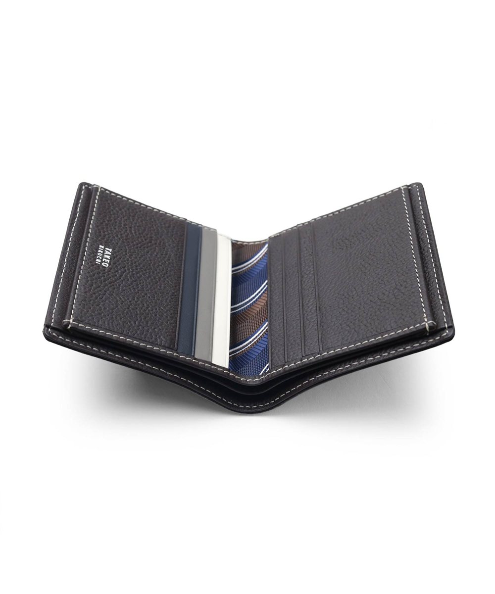 タケオキクチ クォーター 二つ折り財布 純札 カード段8