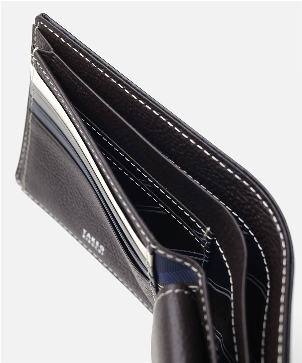 タケオキクチ クォーター 二つ折り財布 カード段6