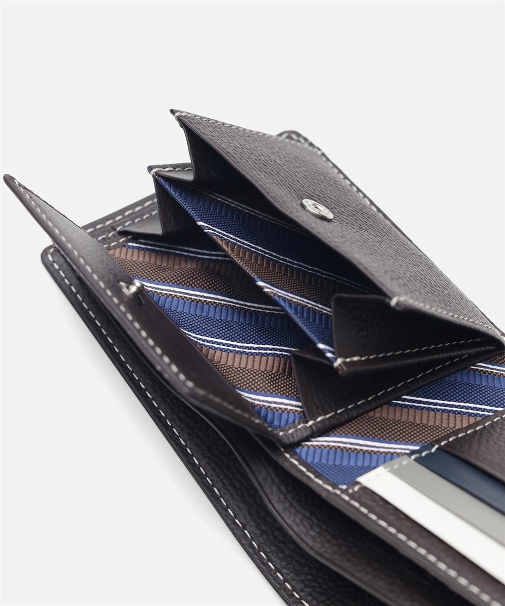 タケオキクチ クォーター 二つ折り財布 カード段6