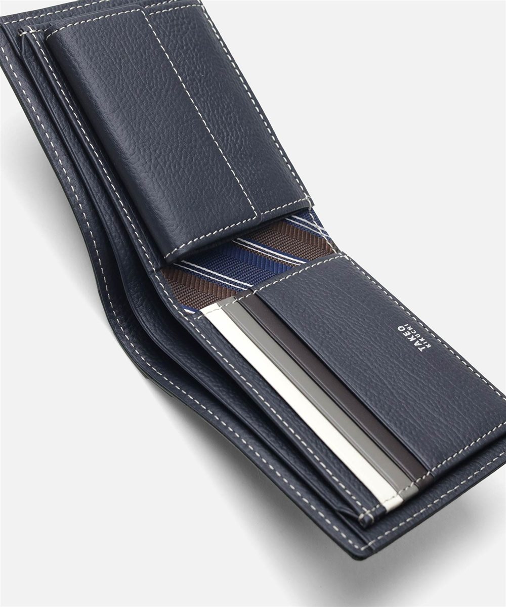 タケオキクチ クォーター 二つ折り財布 カード段6