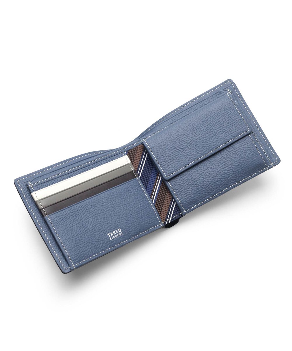 タケオキクチ クォーター 二つ折り財布 カード段6