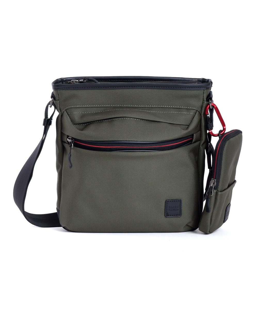 タケオキクチ スプリット ショルダーバッグ B5 スマホポーチ付き