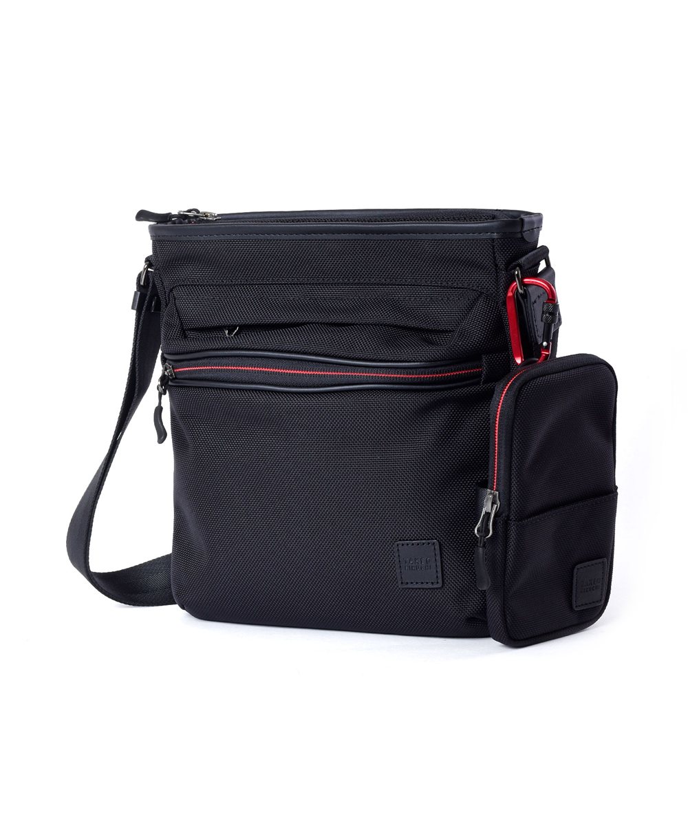 タケオキクチ スプリット ショルダーバッグ B5 スマホポーチ付き