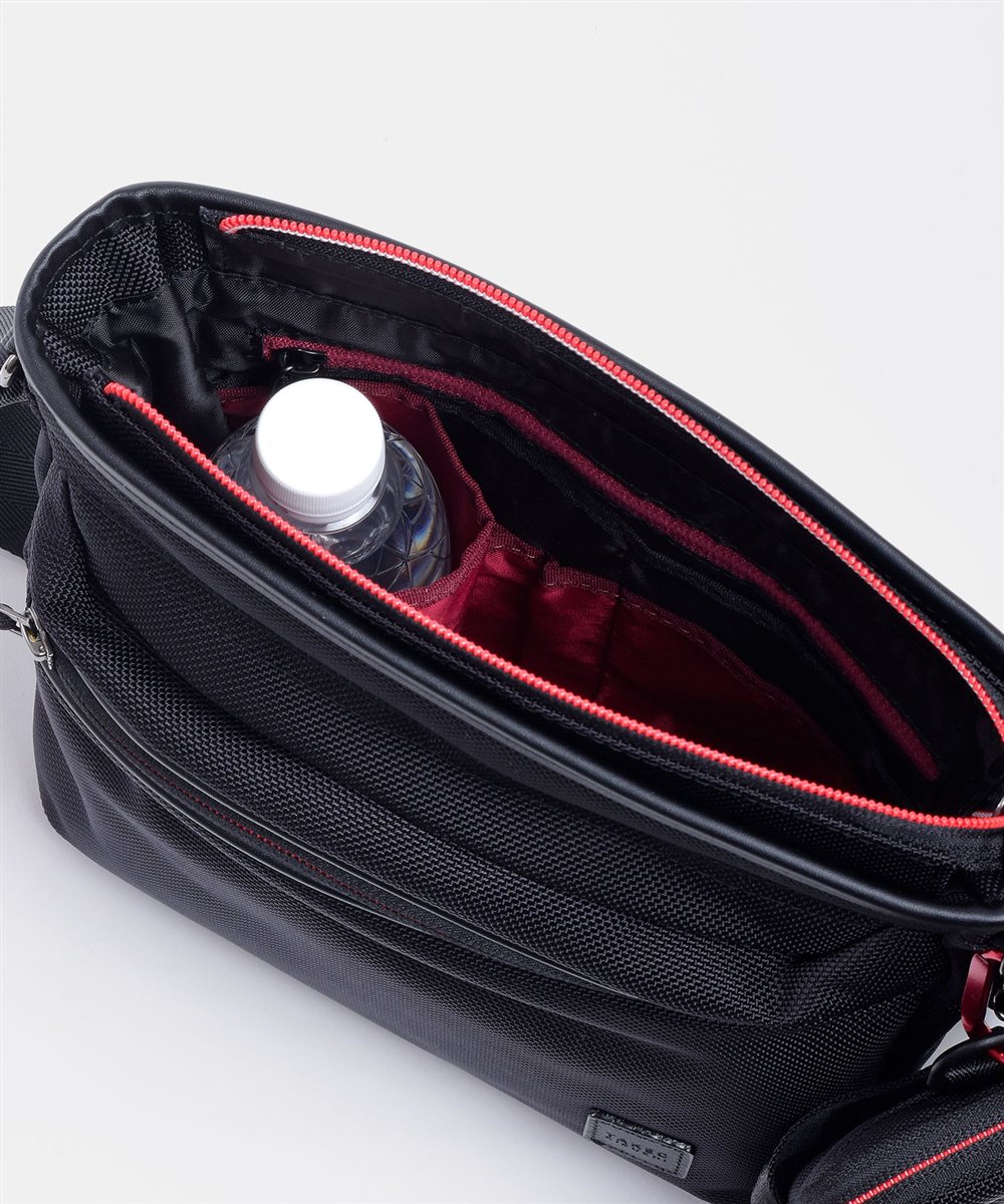 タケオキクチ スプリット ショルダーバッグ B5 スマホポーチ付き