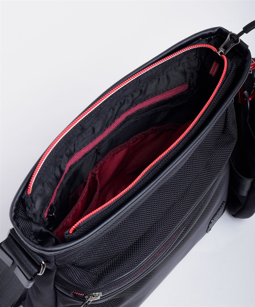 タケオキクチ スプリット ショルダーバッグ B5 スマホポーチ付き