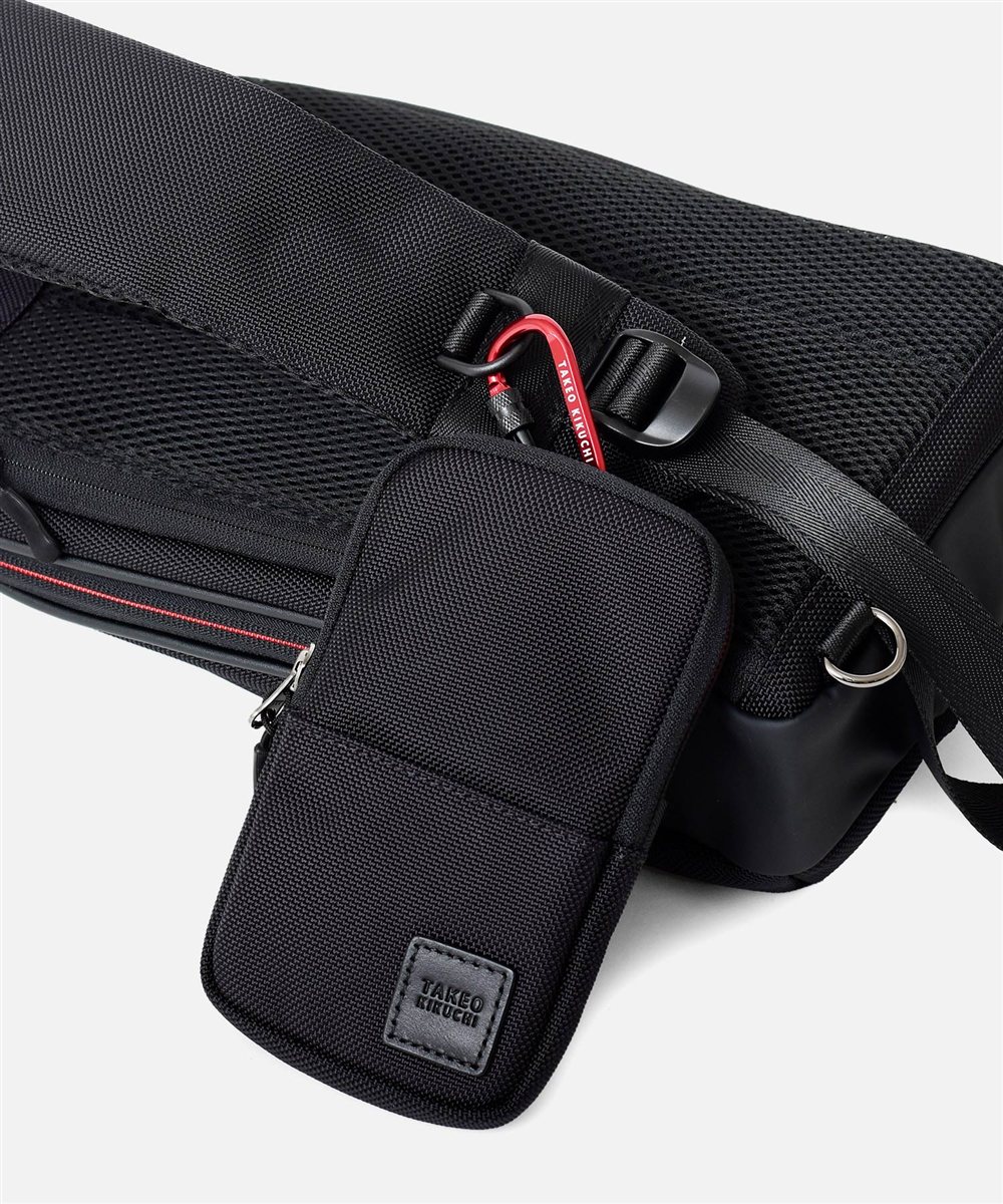 タケオキクチ スプリット ワンショルダーバッグ スマホポーチ付き