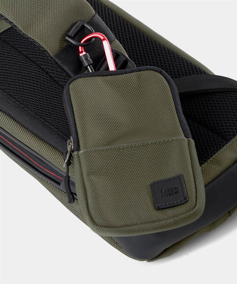 タケオキクチ スプリット ワンショルダーバッグ スマホポーチ付き