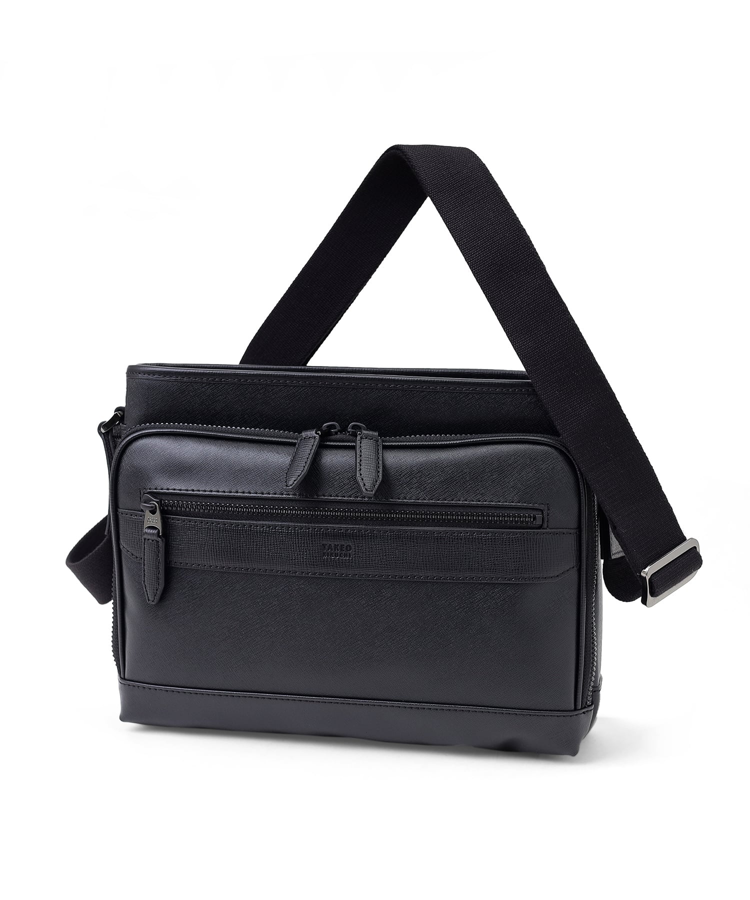 TAKEO KIKUCHI / タケオキクチ ニュース ショルダーバッグ ヨコ型 B5