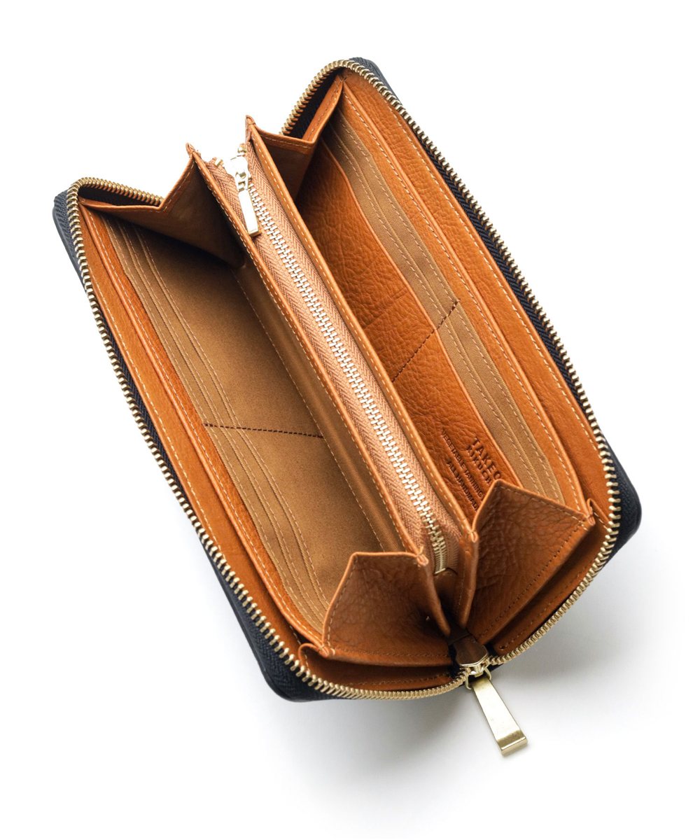 タケオキクチ ハーベイ ラウンドファスナー長財布（カード段12）【S26KE】