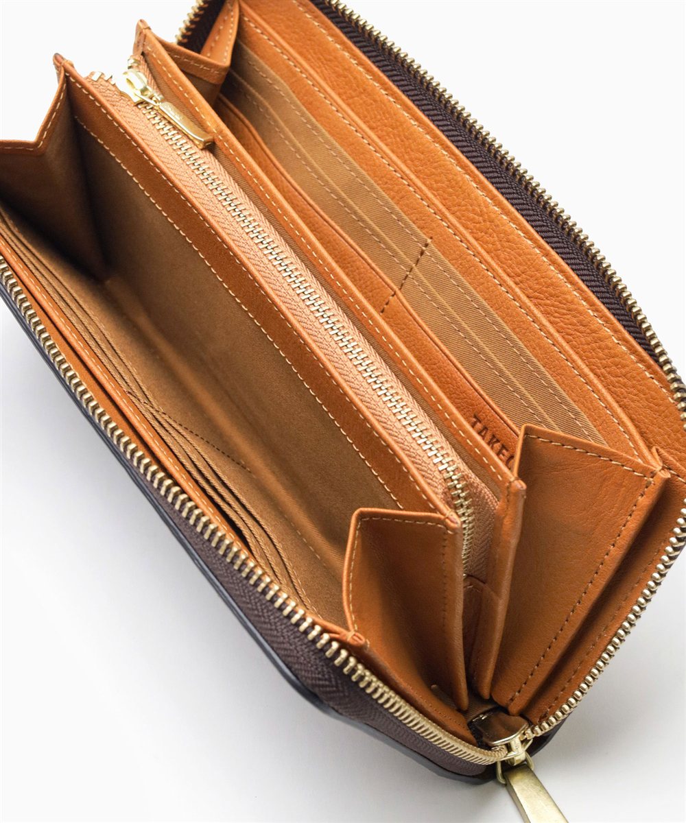 タケオキクチ ハーベイ ラウンドファスナー長財布（カード段12）【S26KE】