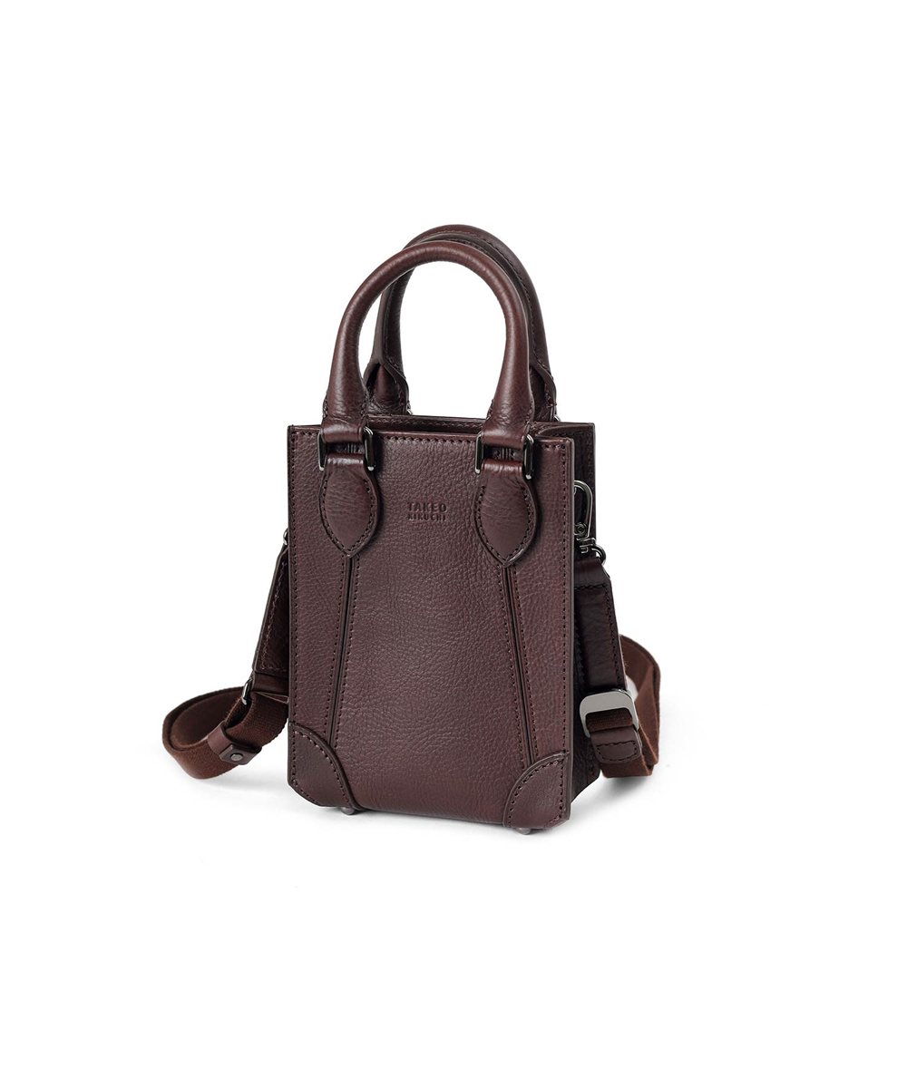 タケオキクチ イーサン レザーショルダーバッグ ミニ