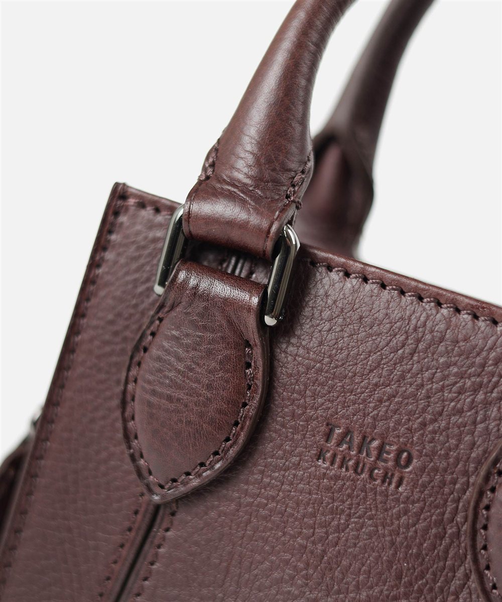 タケオキクチ イーサン レザーショルダーバッグ ミニ