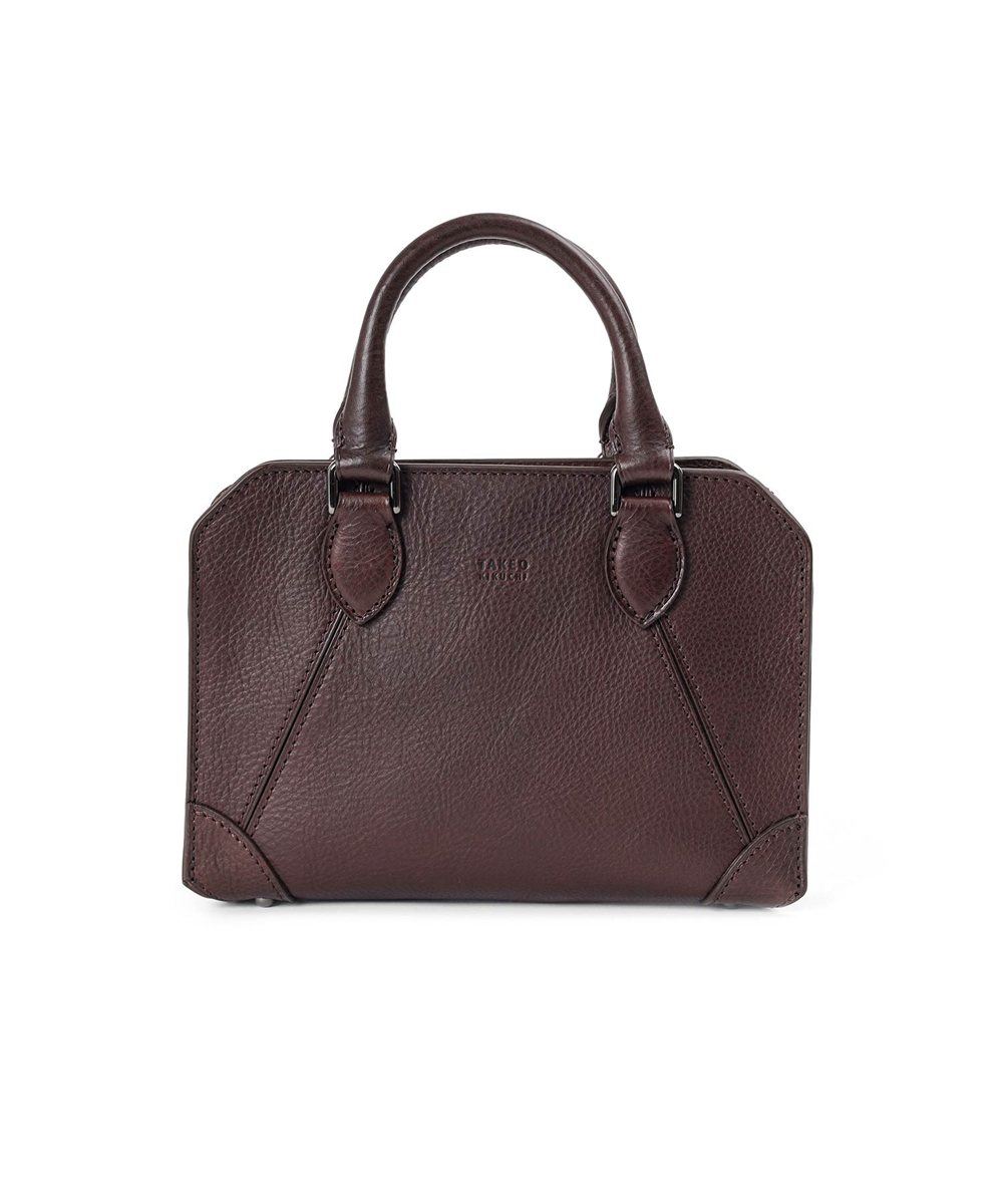 タケオキクチ イーサン レザーブリーフバッグ ミニ