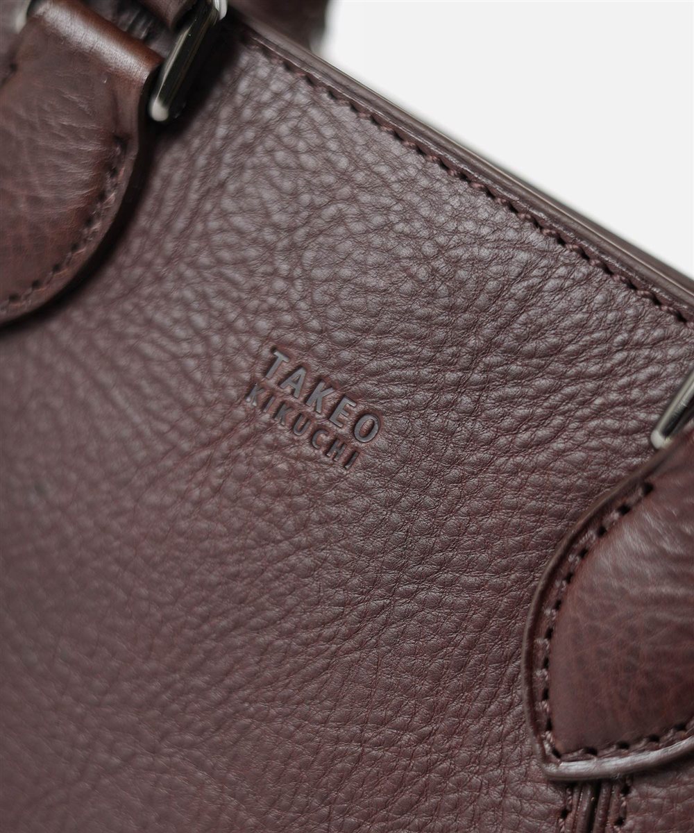 タケオキクチ イーサン レザーブリーフバッグ ミニ