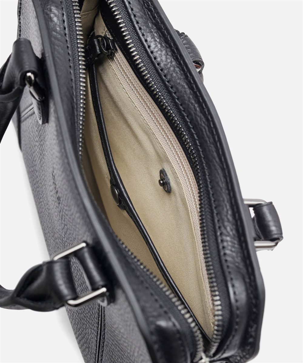 タケオキクチ イーサン レザーブリーフバッグ ミニ