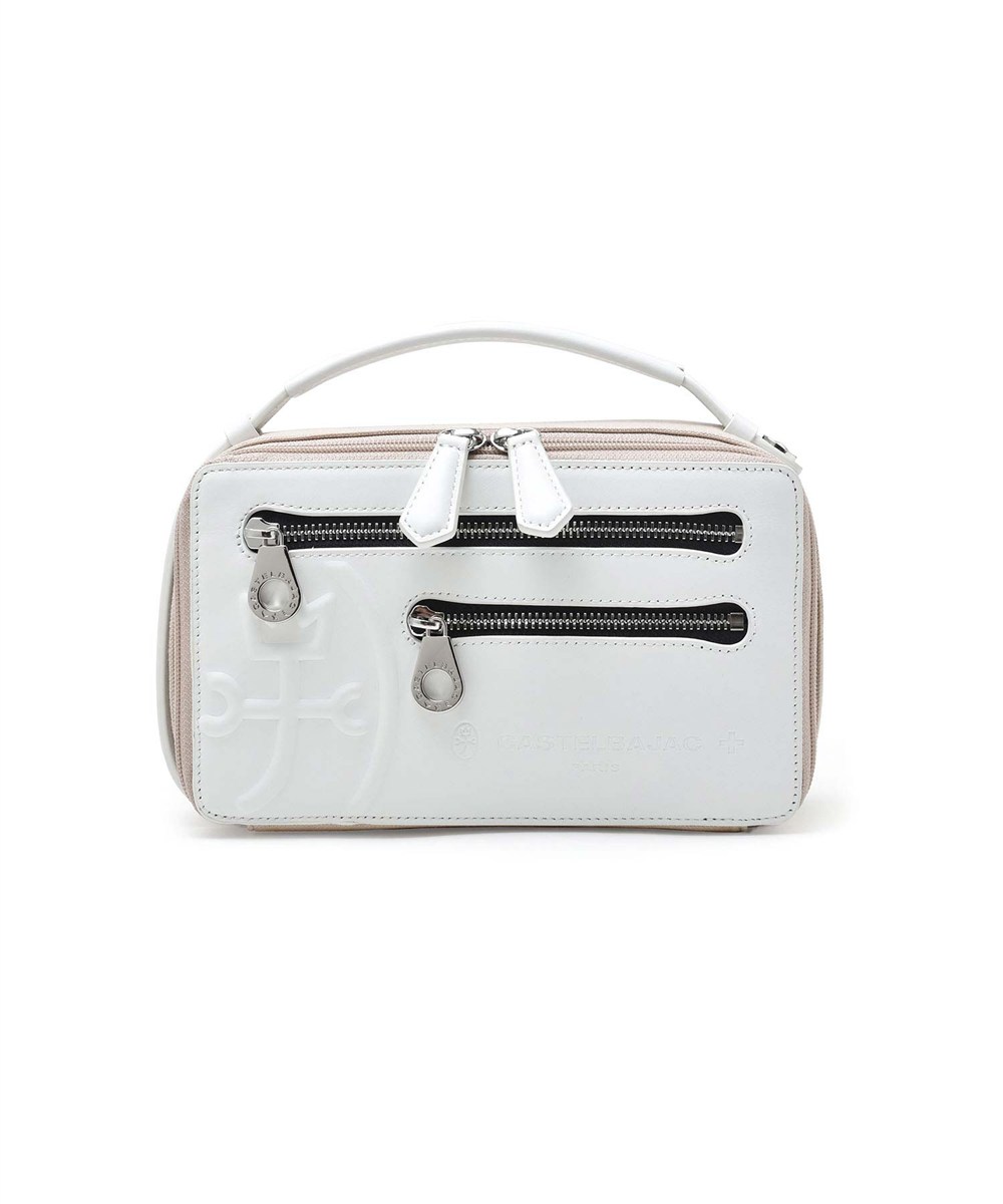 カステルバジャック トリエII レザーメンズバッグ Wルーム