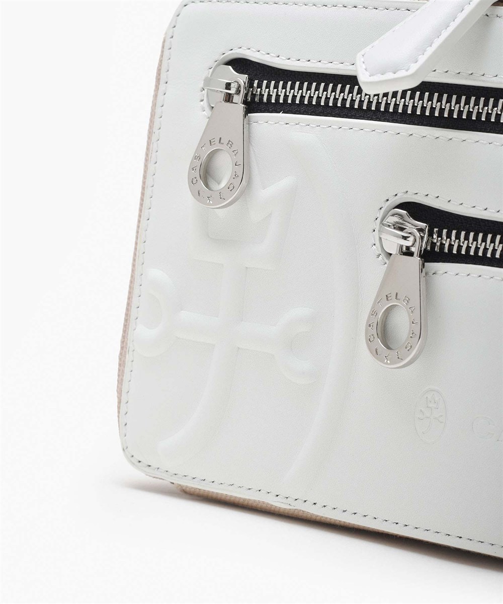 カステルバジャック トリエII レザーメンズバッグ Wルーム