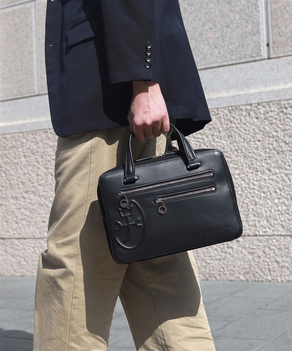 カステルバジャック トリエII レザーミニブリーフケース