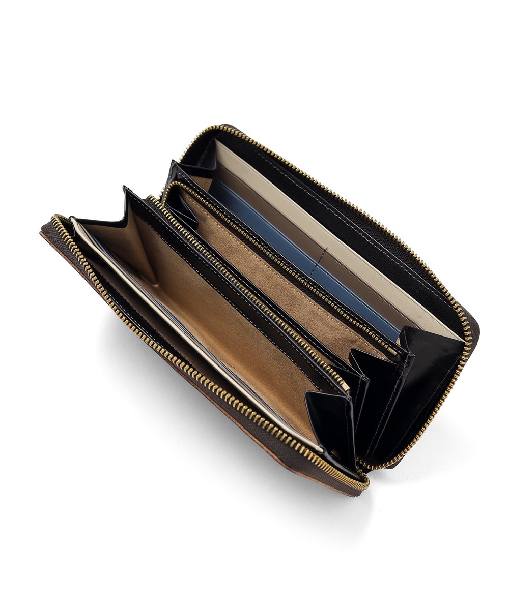 タケオキクチ イデア ラウンドファスナー長財布  カード段13