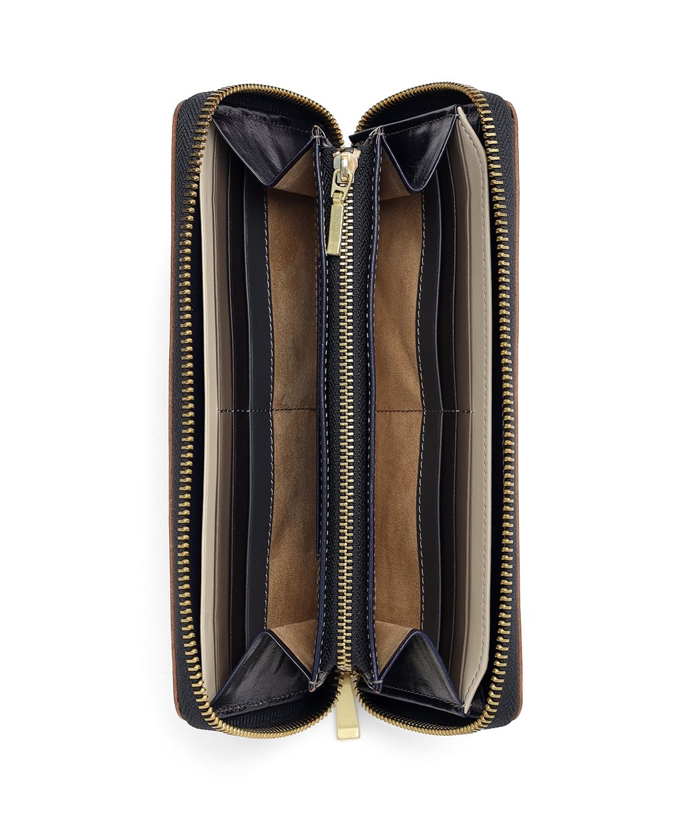 タケオキクチ イデア ラウンドファスナー長財布  カード段13