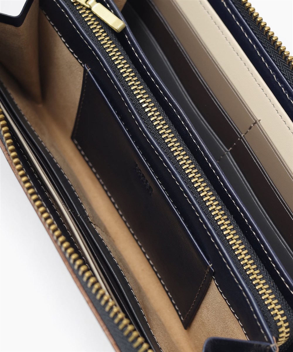 タケオキクチ イデア ラウンドファスナー長財布  カード段13