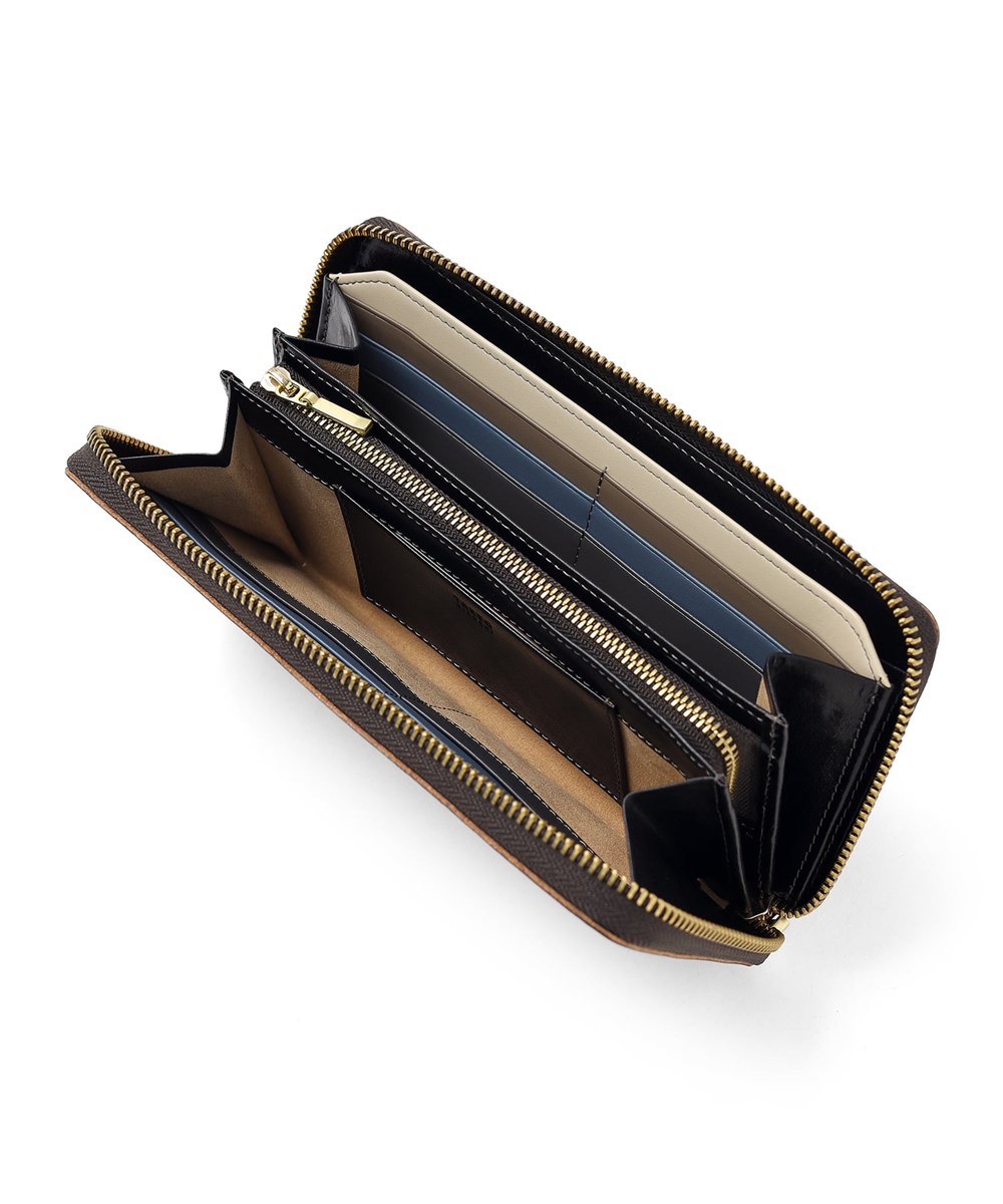 タケオキクチ イデア ラウンドファスナー長財布  カード段13