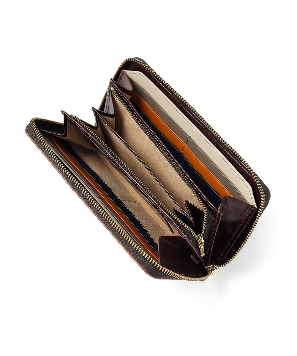 タケオキクチ イデア ラウンドファスナー長財布  カード段13