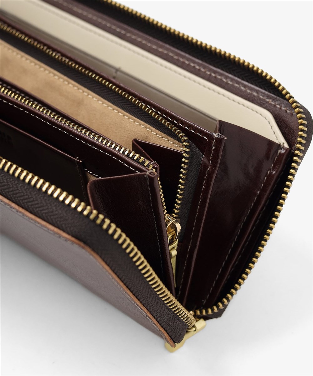 タケオキクチ イデア ラウンドファスナー長財布  カード段13