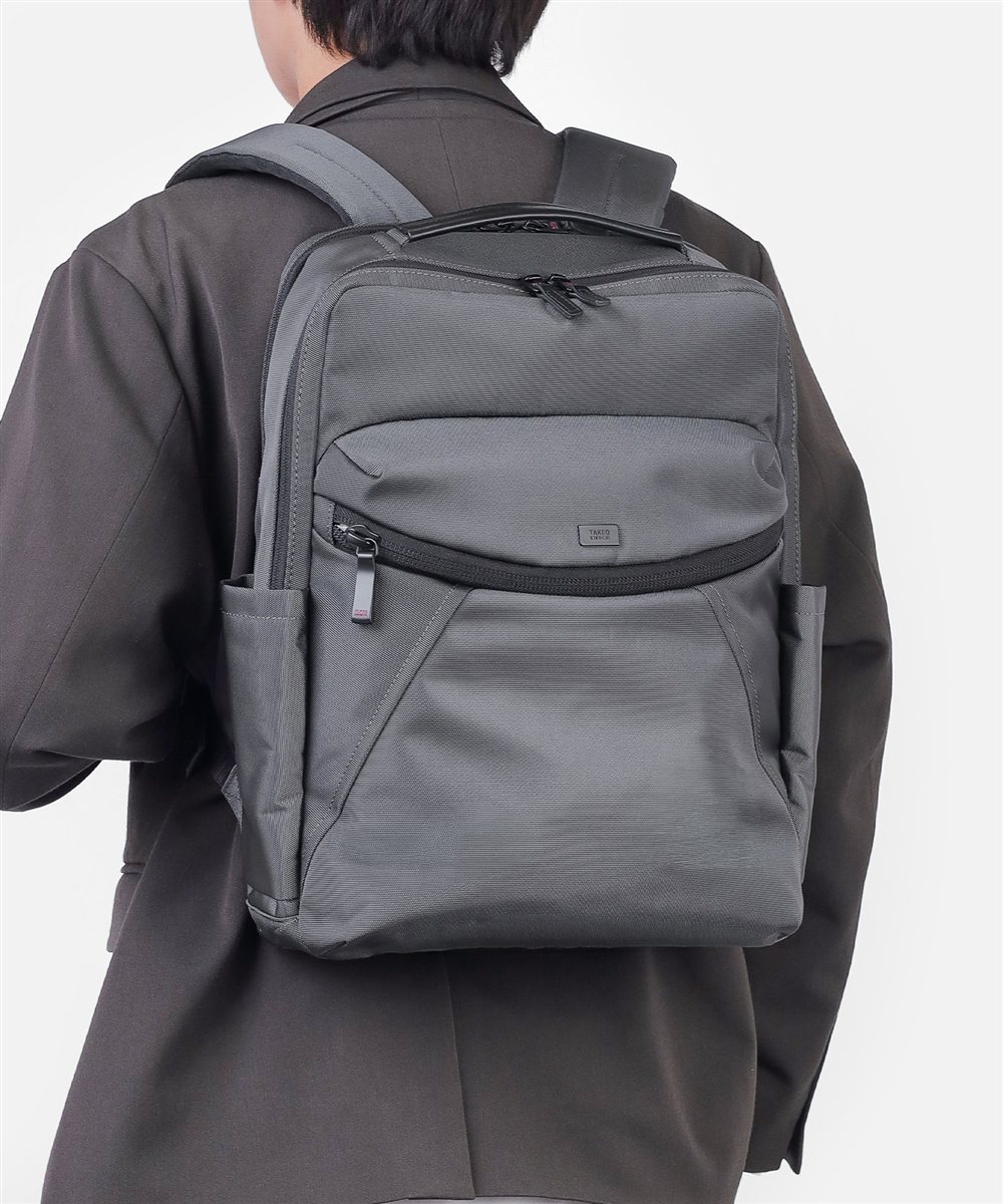 タケオキクチ バルジ ビジネスリュック B4 15.6インチ対応 ダブルルーム