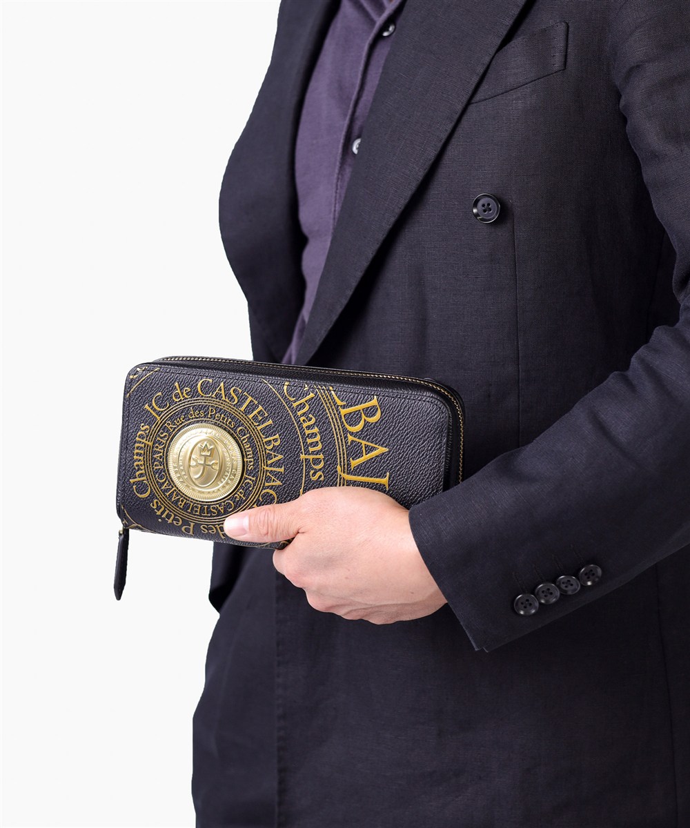 カステルバジャック プルトン ラウンドファスナー長財布 カード段36