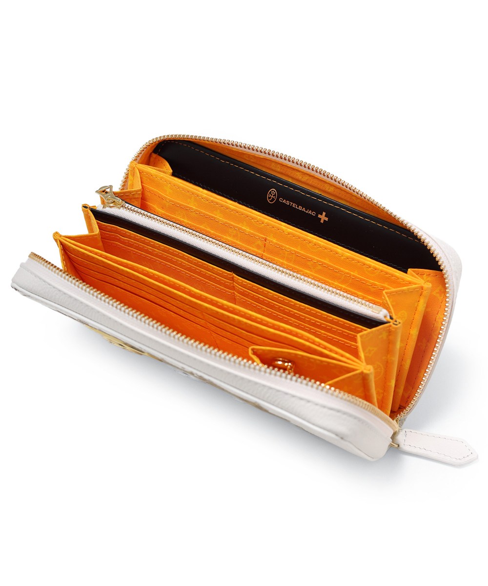 カステルバジャック プルトン ラウンドファスナー長財布 カード段36