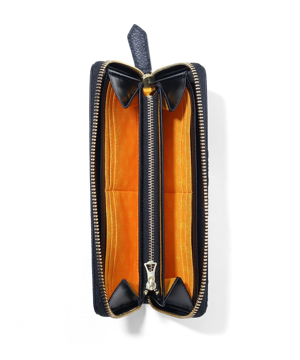 カステルバジャック プルトン 長財布 ラウンドファスナー カード段12