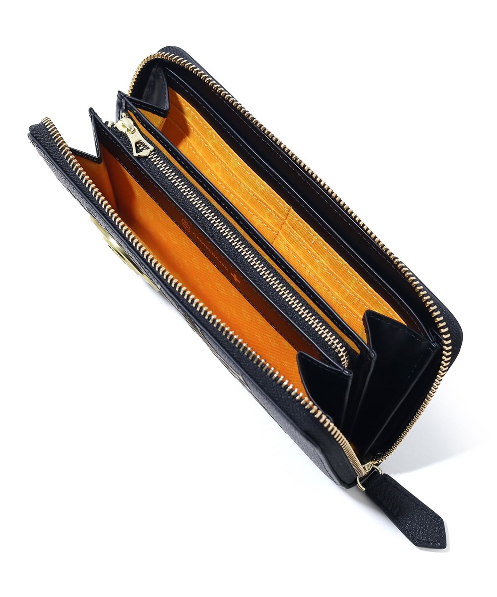 カステルバジャック プルトン 長財布 ラウンドファスナー カード段12