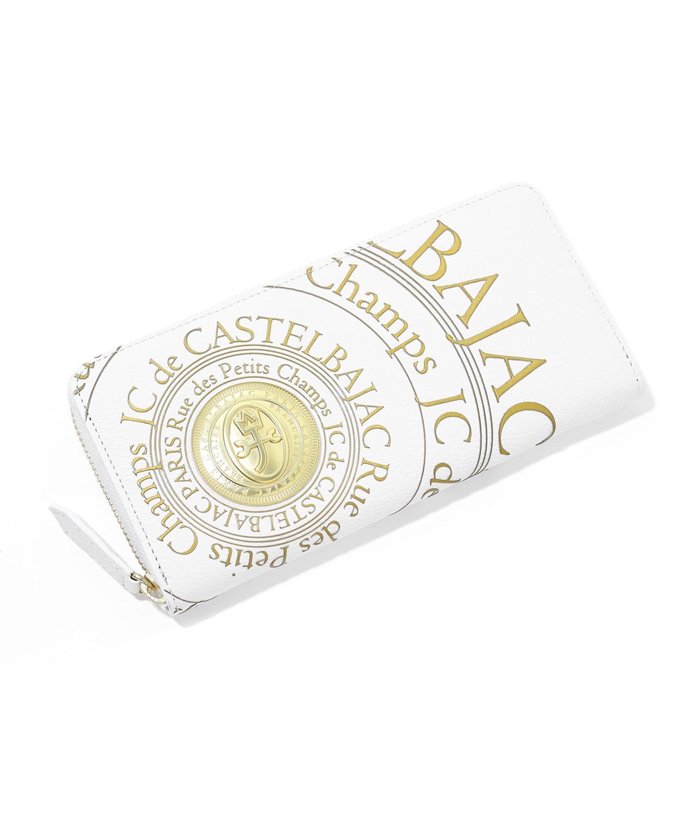 カステルバジャック プルトン 長財布 ラウンドファスナー カード段12