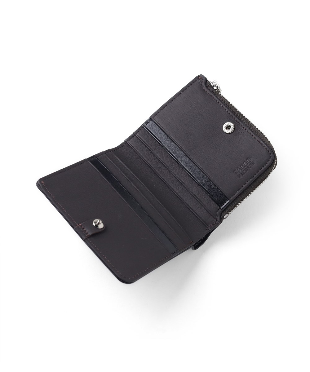 タケオキクチ ピエトロ コンパクト 二つ折り財布 カード段8