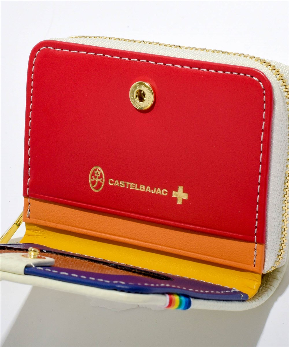 カステルバジャック レインボー パスケース兼用 小銭入れ
