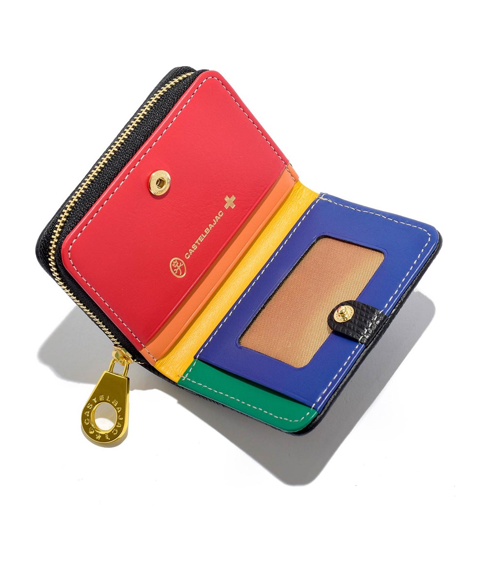 カステルバジャック レインボー パスケース兼用 小銭入れ