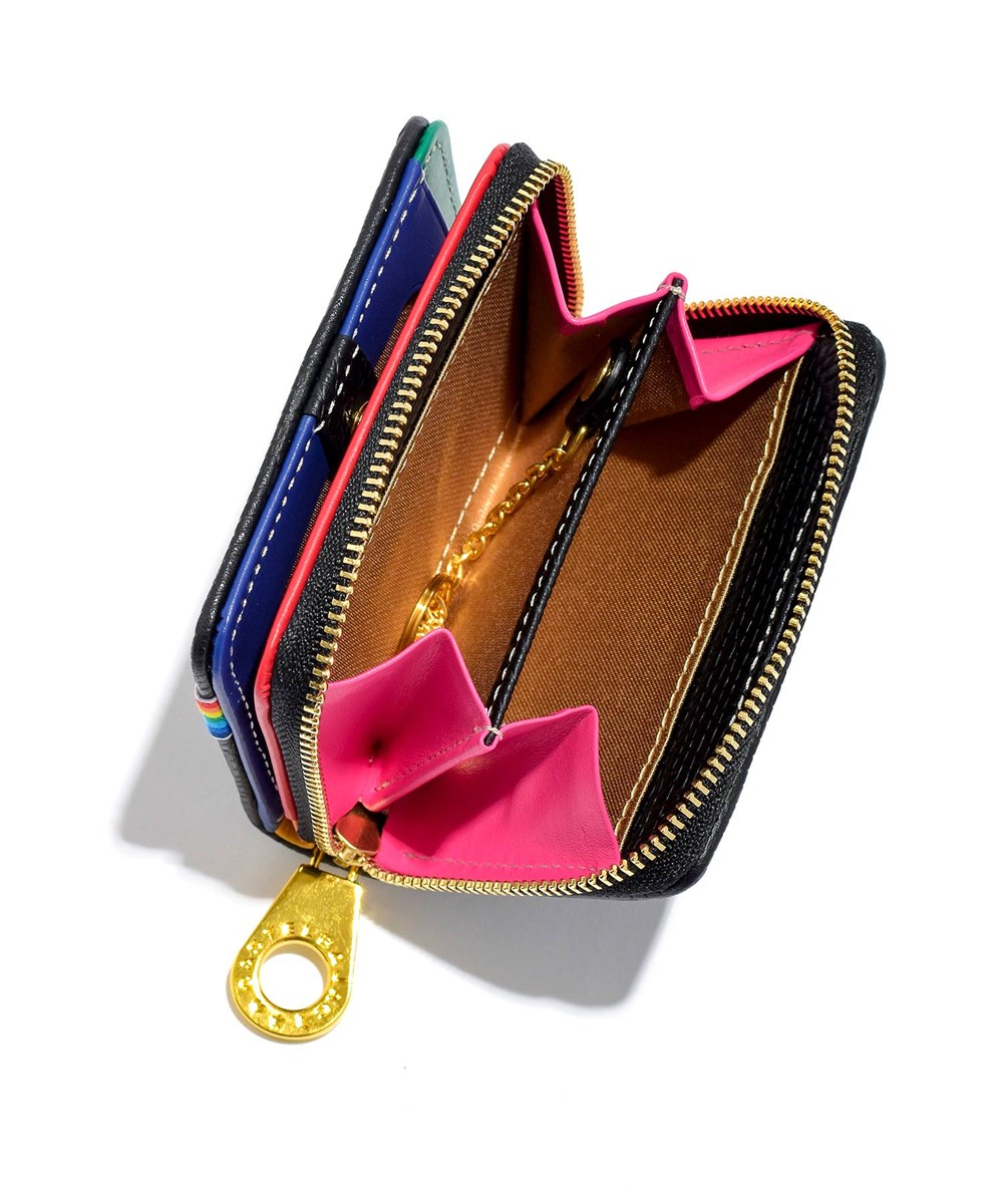 カステルバジャック レインボー パスケース兼用 小銭入れ